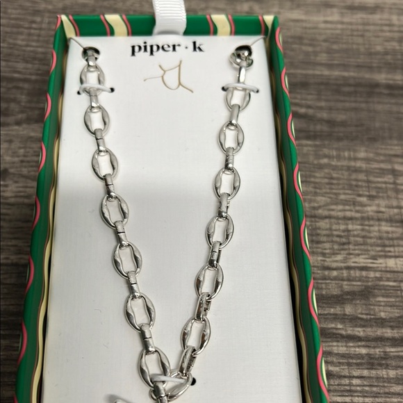 Piper K | Silver Necklace w/ Pink Quartz Heart - Picture 7 of 7